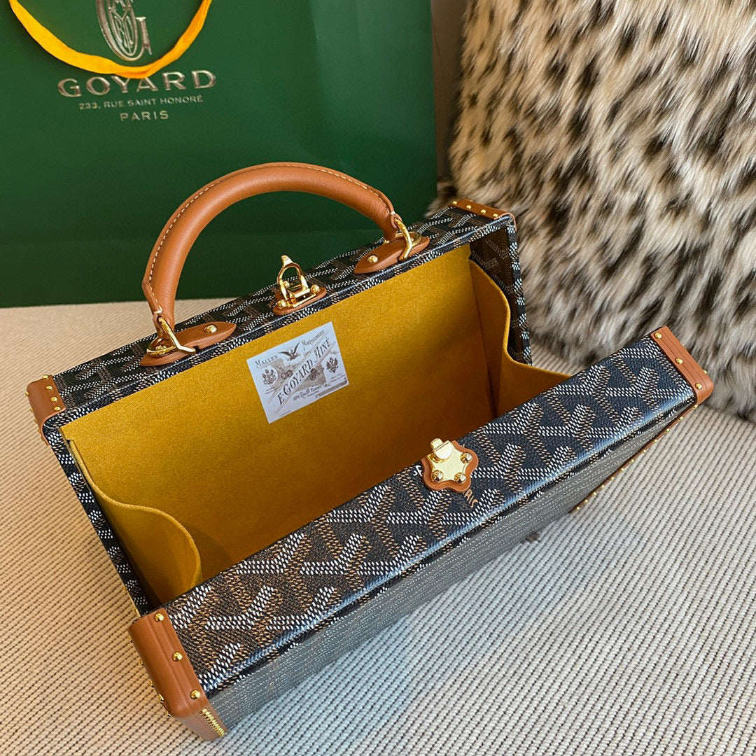 Bags- Goya Grand Hotel Trunk Bag Luxury Designer Leather Handbag