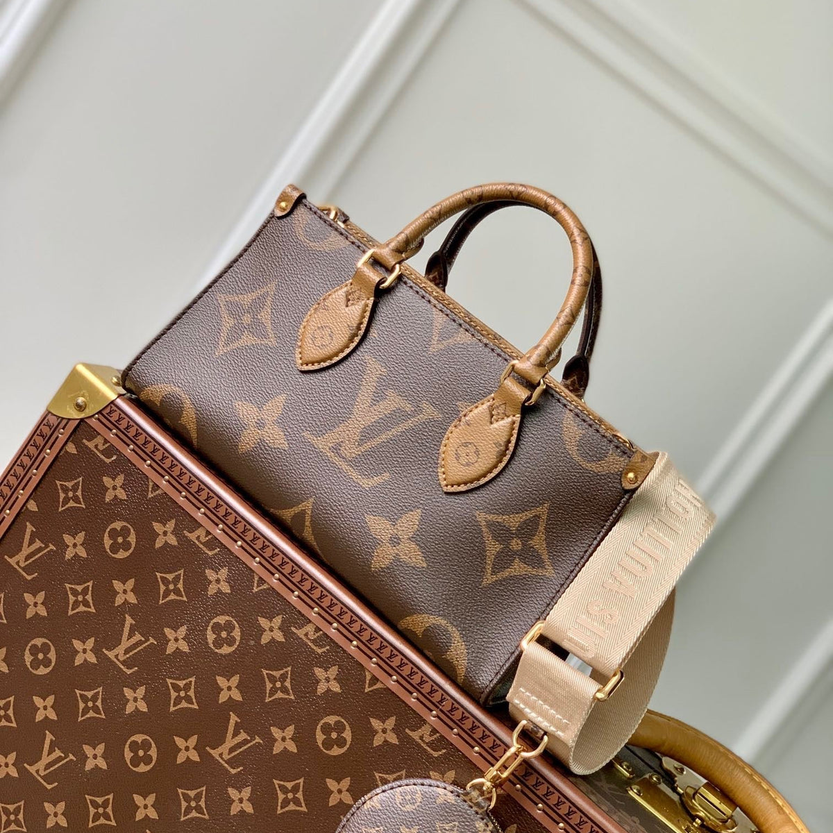 Louis Vuitton Bags- Louis Vuitton Lou Onthego East West Tote Bag Luxury Designer Leather Handbag