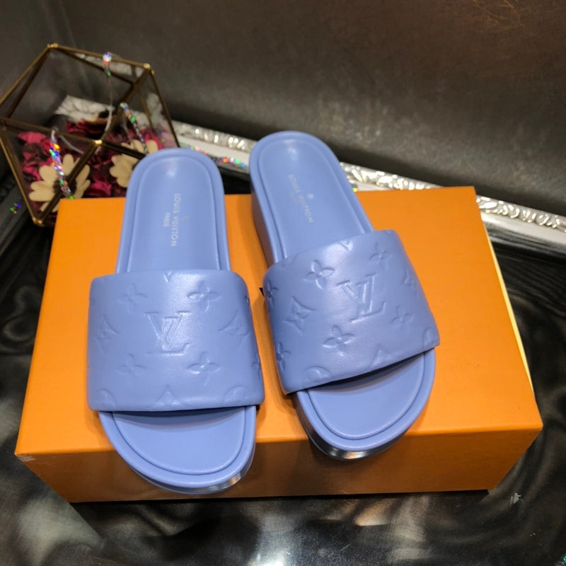 Louis Vuitton shoes Style 244 - close-up of luxury comfort fit