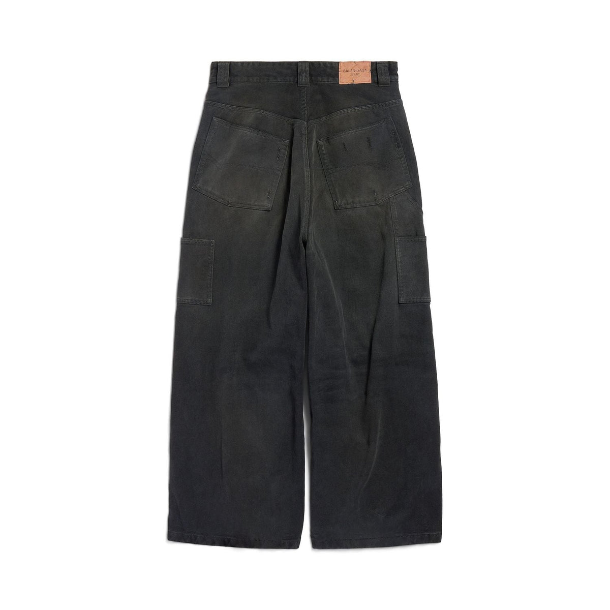 Balenciaga Pants? BALENCIAGA Distinctive Ripped Baggy Pants for Men Tailored Everyday Designer Pants