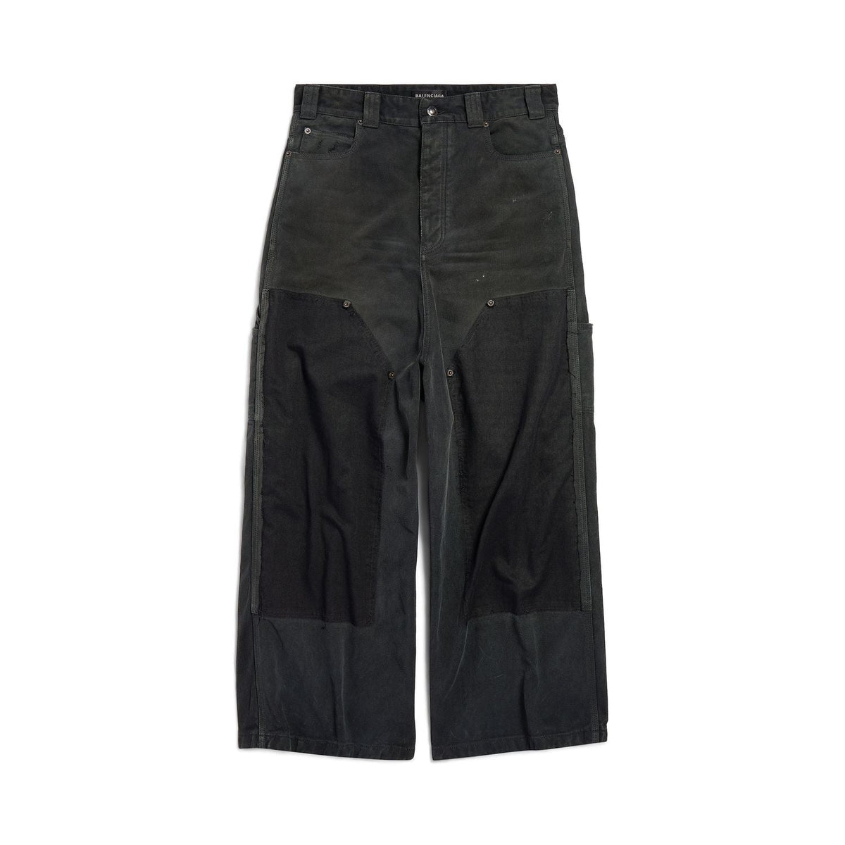 Balenciaga Pants? BALENCIAGA Distinctive Ripped Baggy Pants for Men Tailored Everyday Designer Pants