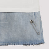 Close-up of Balenciaga dresses hardware and fine stitching