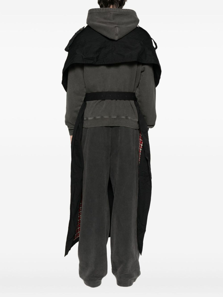 Balenciaga Jackets- BALENCIAGA Double-Breasted Cotton Cape Sleeve Coat for Women - FW25 Stylish Everyday Designer Outerwear