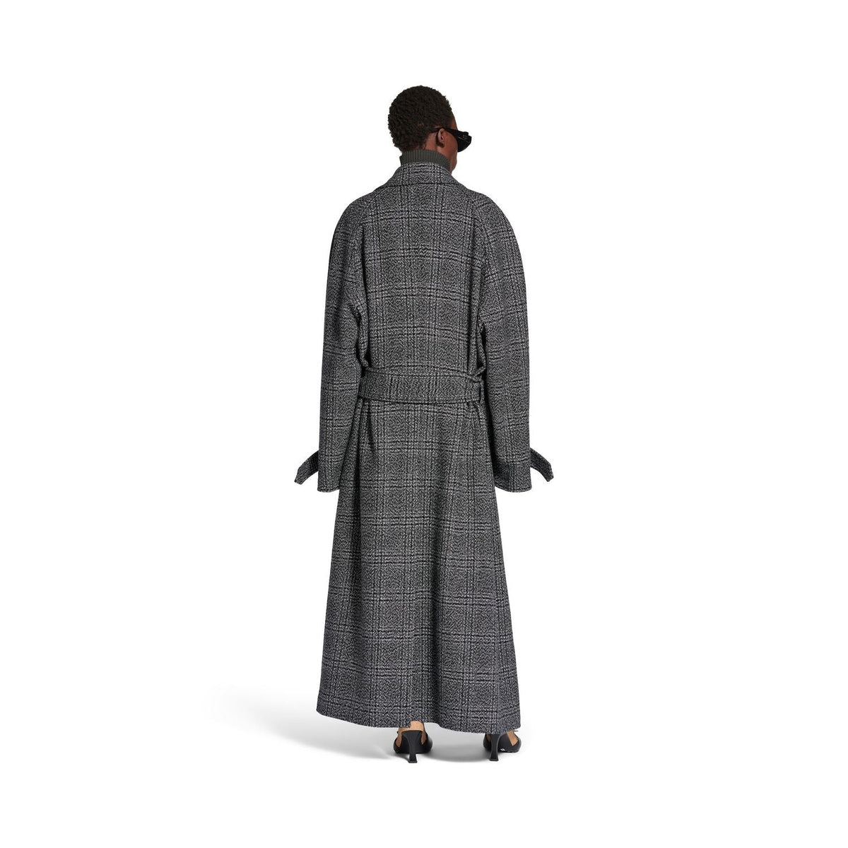 Balenciaga outerwear side profile designer luxury fashion