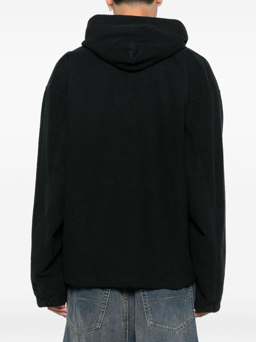 Balenciaga Jackets? BALENCIAGA Men's Two-Way Zip Hooded Jacket Premium Casual Designer Jacket