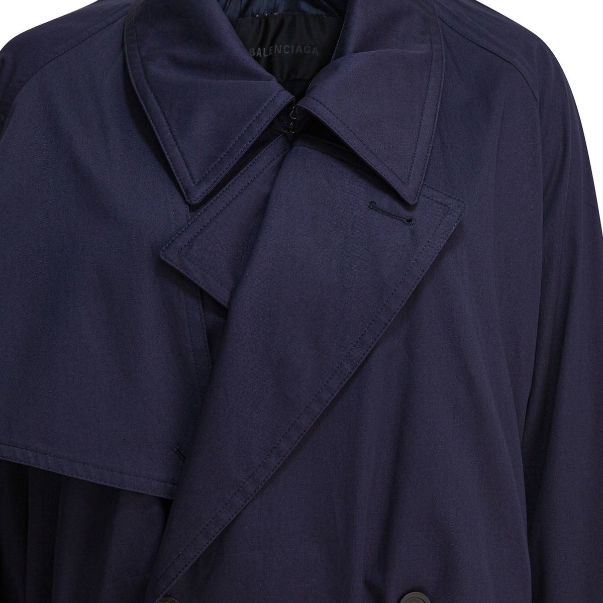 Balenciaga Jackets? BALENCIAGA Draped Neck Trench Jacket Stylish Everyday Designer Outerwear