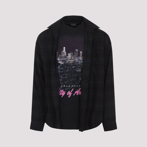 Balenciaga premium shirts detail and craftsmanship close-up