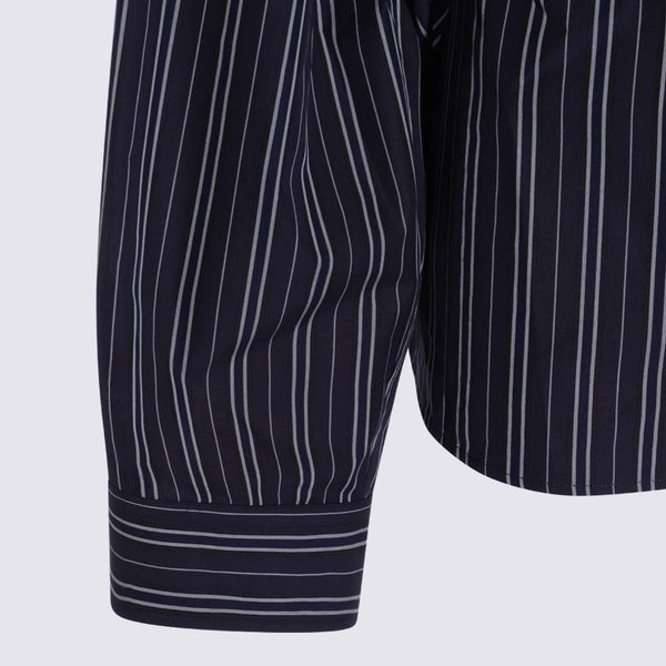 Close-up of Balenciaga shirts hardware and fine stitching