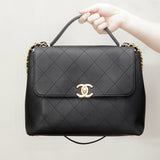 Front view of Chanel 25S Large Bag premium bag