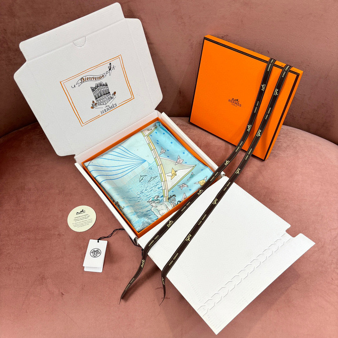 Accessories- Herm Scarve Luxury Designer Fashion Accessory