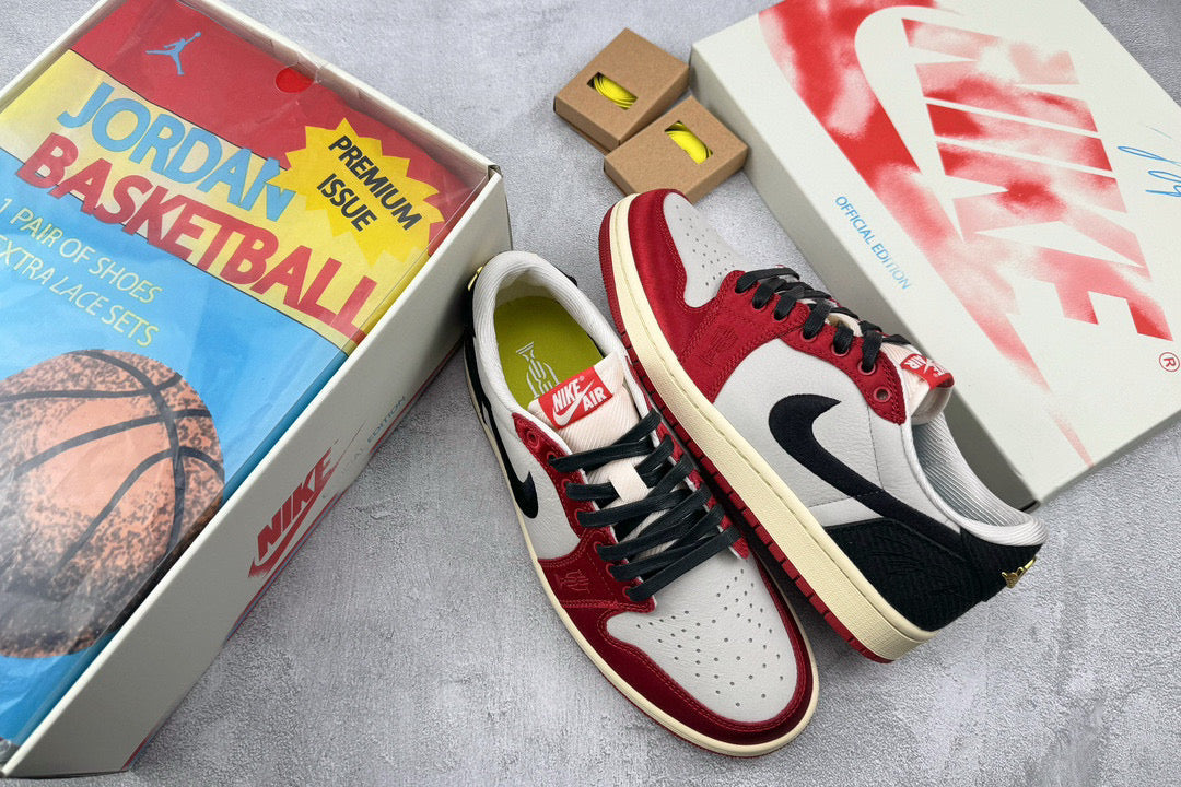 Jordan Shoes- Jordan 1 Retro Low OG Trophy Room Away Comfortable Everyday Designer Shoes