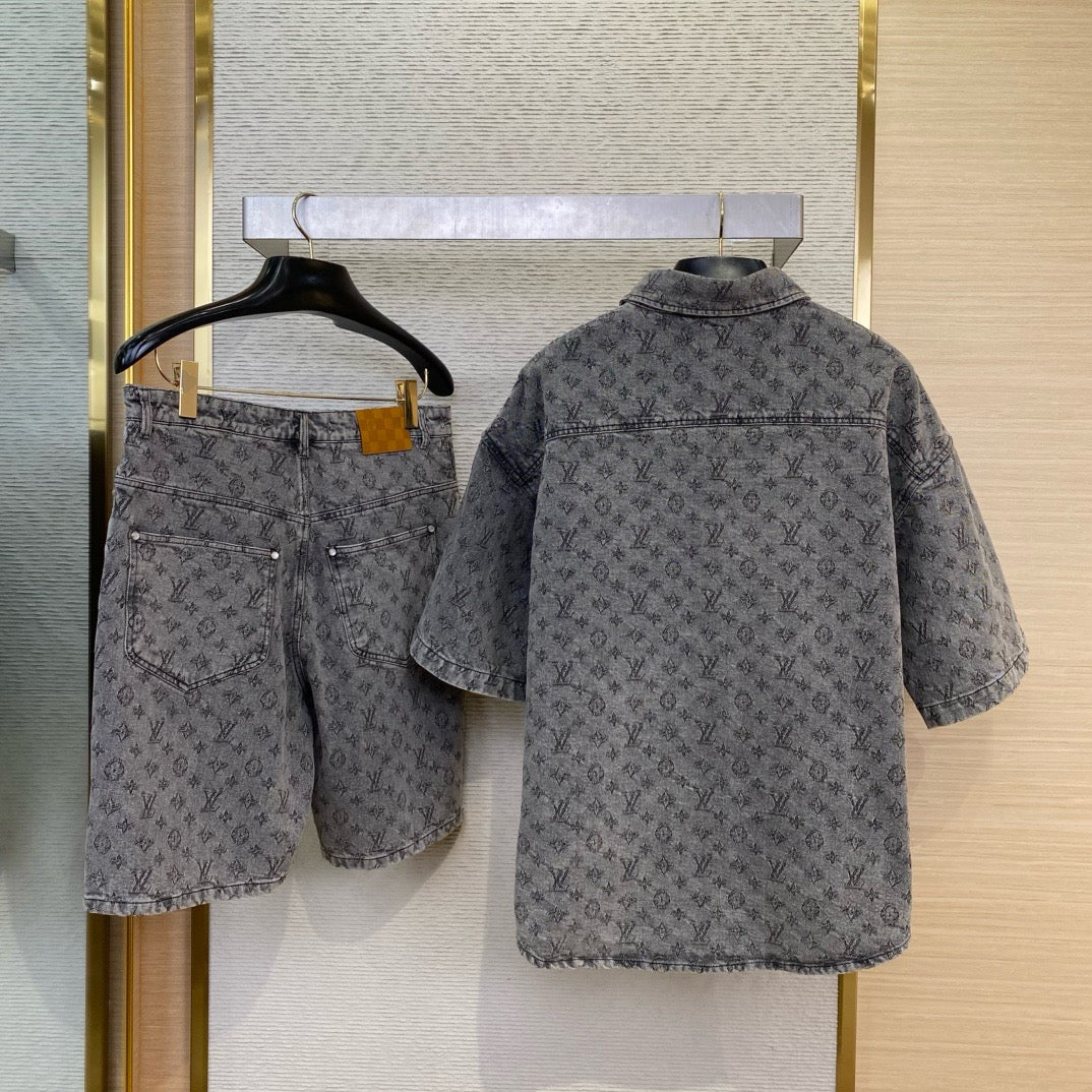 Louis Vuitton Tops- Louis Vuitton Lou Denim Shirt Elegant Everyday Designer Top