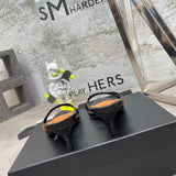 Close-up of Saint Laurent shoes craftsmanship