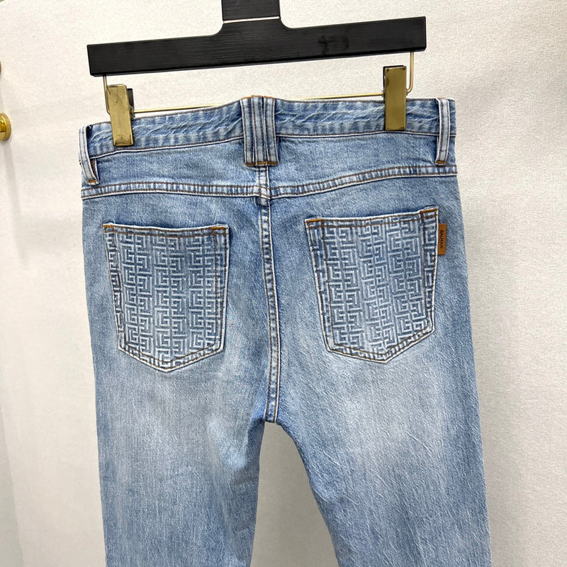 Close-up of Balmain designer clothing craftsmanship