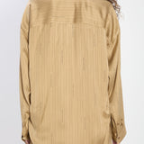 Close-up of Balenciaga shirts hardware and fine stitching