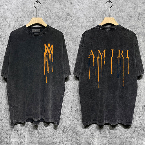 Amiri luxury t-shirt detail shot