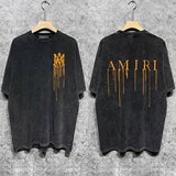 Amiri luxury t-shirt detail shot