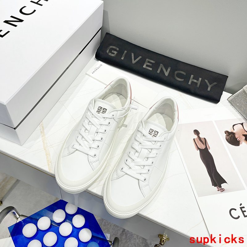Givenchy shoes Style 097 - front view, statement logo accent