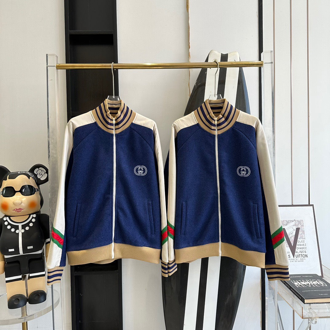 Gucci Jackets- Gucci Zip Bomber Premium Casual Designer Jacket