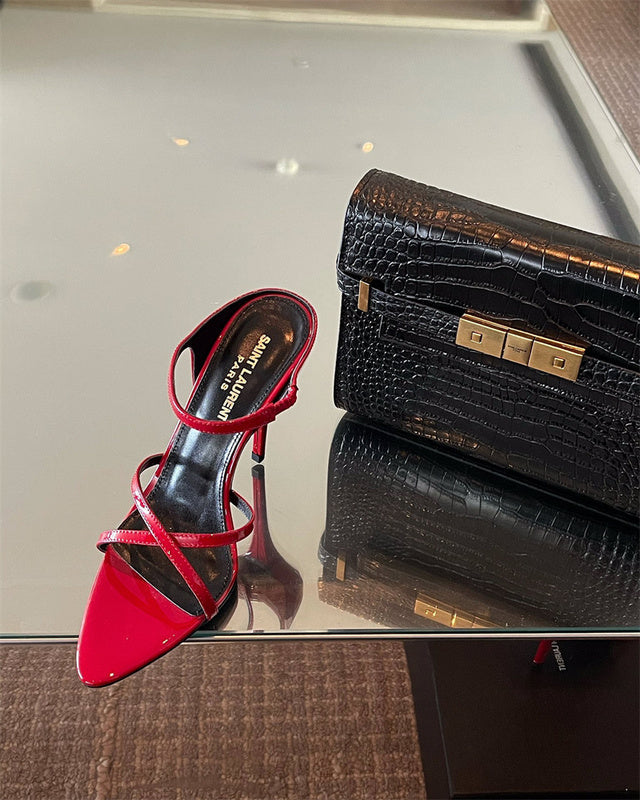 Saint Laurent shoes front view designer style