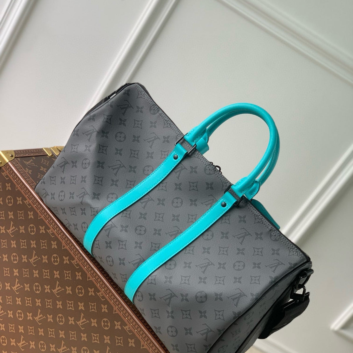 Louis Vuitton Bags- Louis Vuitton Lou Keepall 45 Bag Luxury Designer Leather Handbag