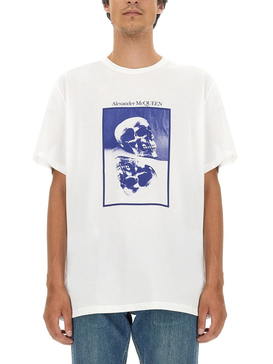 Alexander McQueen T-Shirts? Alexander Mcqueen Men Logo Print T-Shirt Casual Everyday Designer Tee