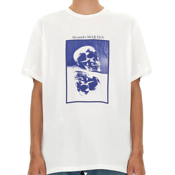 Alexander McQueen T-Shirts? Alexander Mcqueen Men Logo Print T-Shirt Casual Everyday Designer Tee