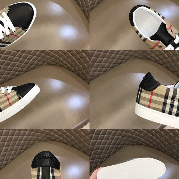 Burberry Red Platform Heels - Side Profile View
