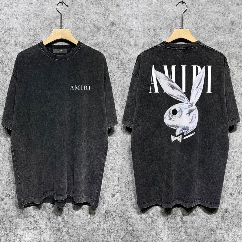 Amiri luxury t-shirt detail shot