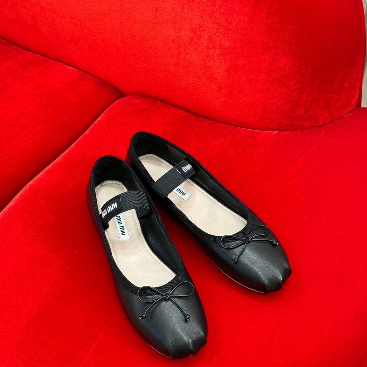 Shoes- Miu M Ballerina Flats Luxury Lifestyle Designer Footwear