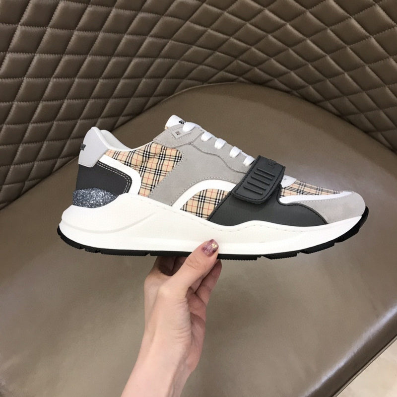 Burberry Grey Ankle Strap Heels - Sole Detail View