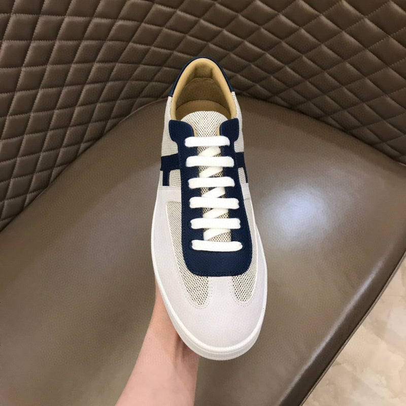 Hermès Beige High-Top Sneakers - Detail Shot of Craftsmanship