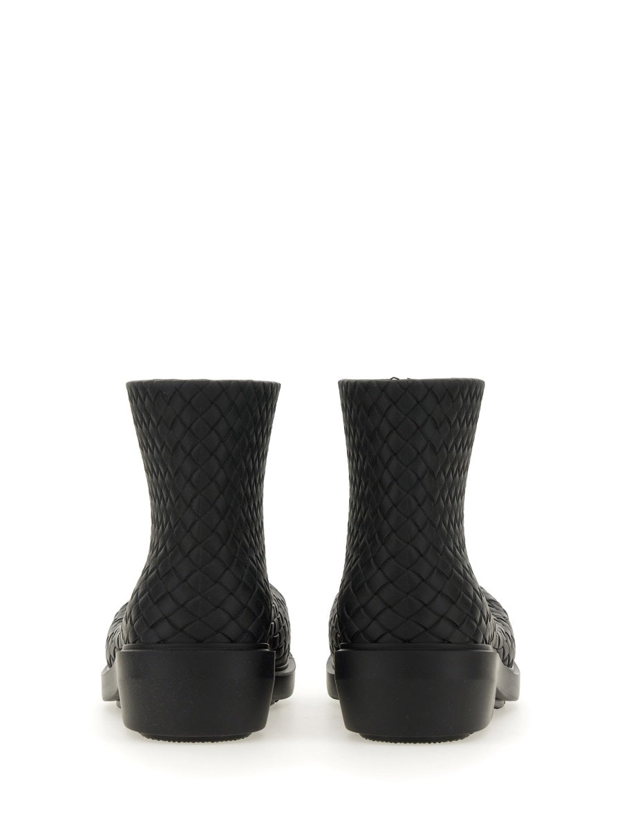 Bottega Veneta premium boots & booties detail and craftsmanship close-up