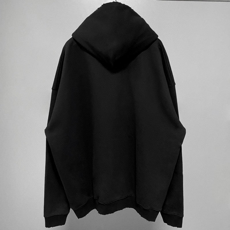 Close-up of Balenciaga designer clothing craftsmanship