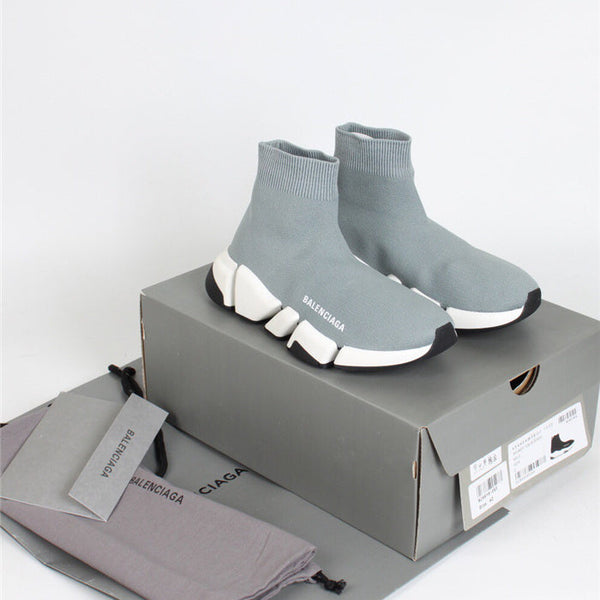 Balenciaga Red Chelsea Boots - Front View