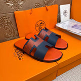 Hermès Red Loafer Flats - Back View
