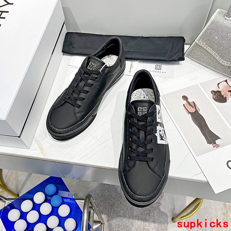 Givenchy Tan Slip-On Sneakers - Angled View