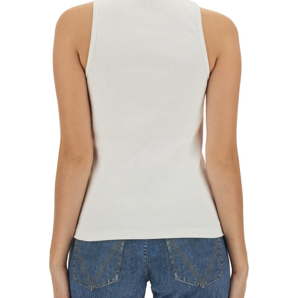 Bottega Veneta Tops? Bottega Veneta Women Embroidered Cotton Top Elegant Everyday Designer Top