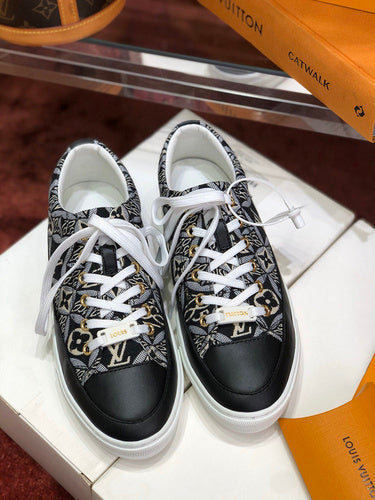 Louis Vuitton Beige Classic Ballet Flats - Full Silhouette View