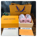 Close-up of Louis Vuitton shoes craftsmanship