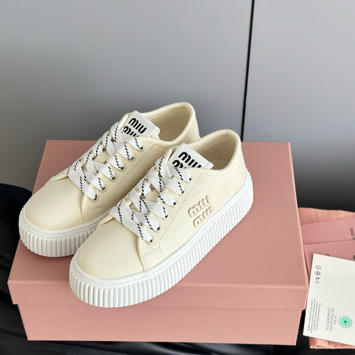 Shoes- Miu M Trainers Comfortable Everyday Designer Shoes