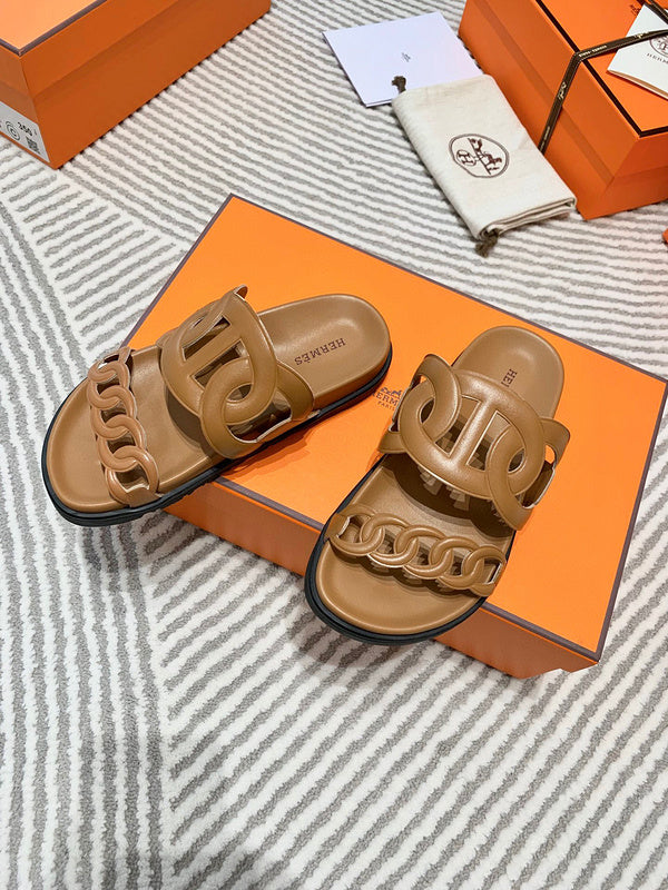 Hermes sandals Style 212 - styled lifestyle view