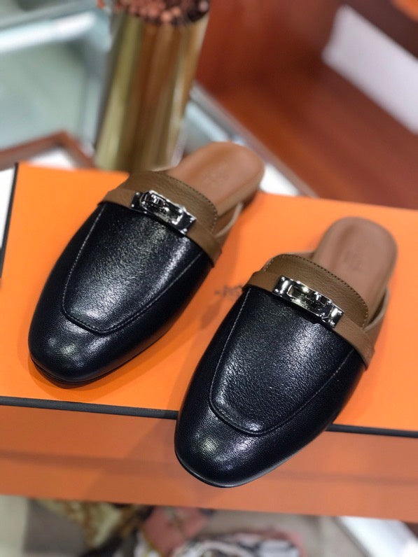 Hermes shoes Style 380 - texture and material detail