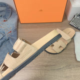 Hermès White Chelsea Boots - Studio Shot