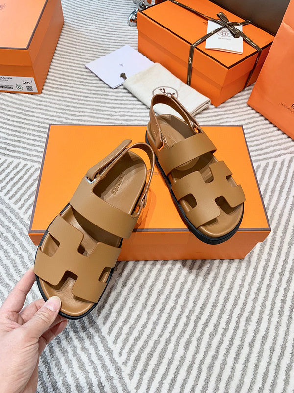 Hermes sandals Style 218 - styled lifestyle view