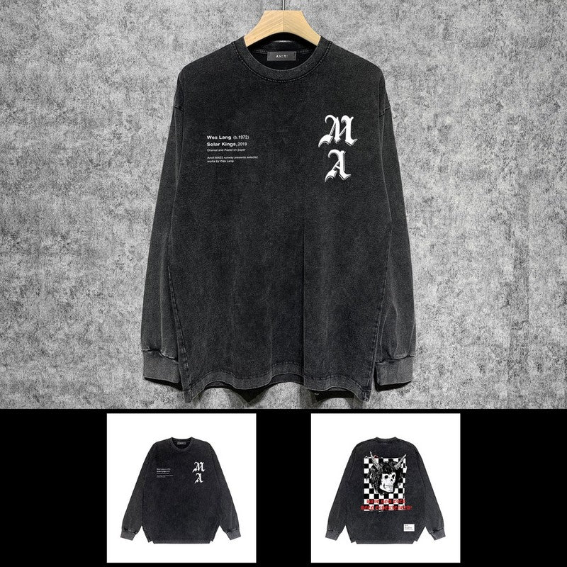 Amiri hoodie front view designer style