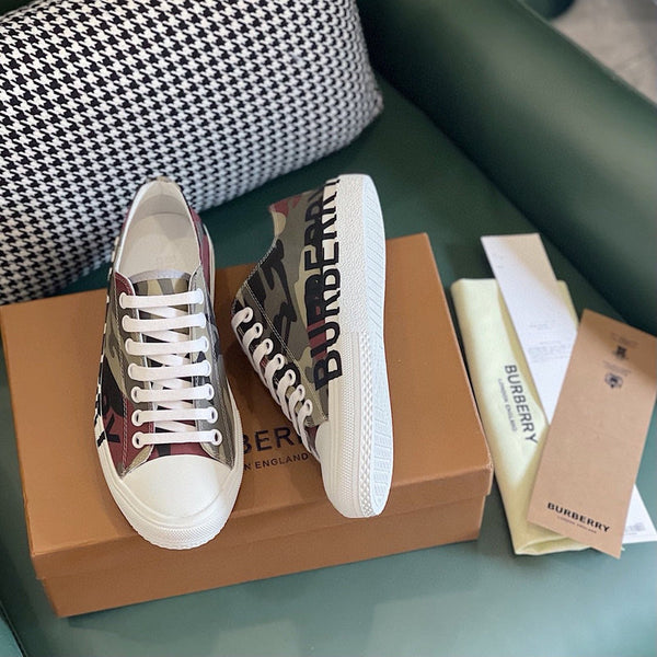 Burberry Nude High-Top Sneakers - Detail Shot of Craftsmanship