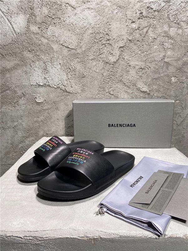 Balenciaga sandals Style 145 - front view, premium leather craftsmanship