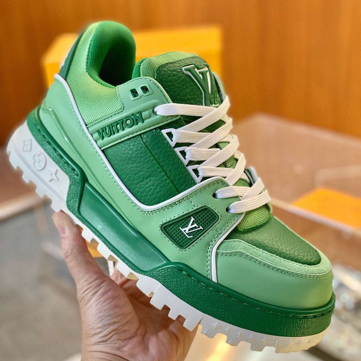 Louis Vuitton Shoes- Louis Vuitton Lou Trainer Maxi Trainers Comfortable Everyday Designer Shoes