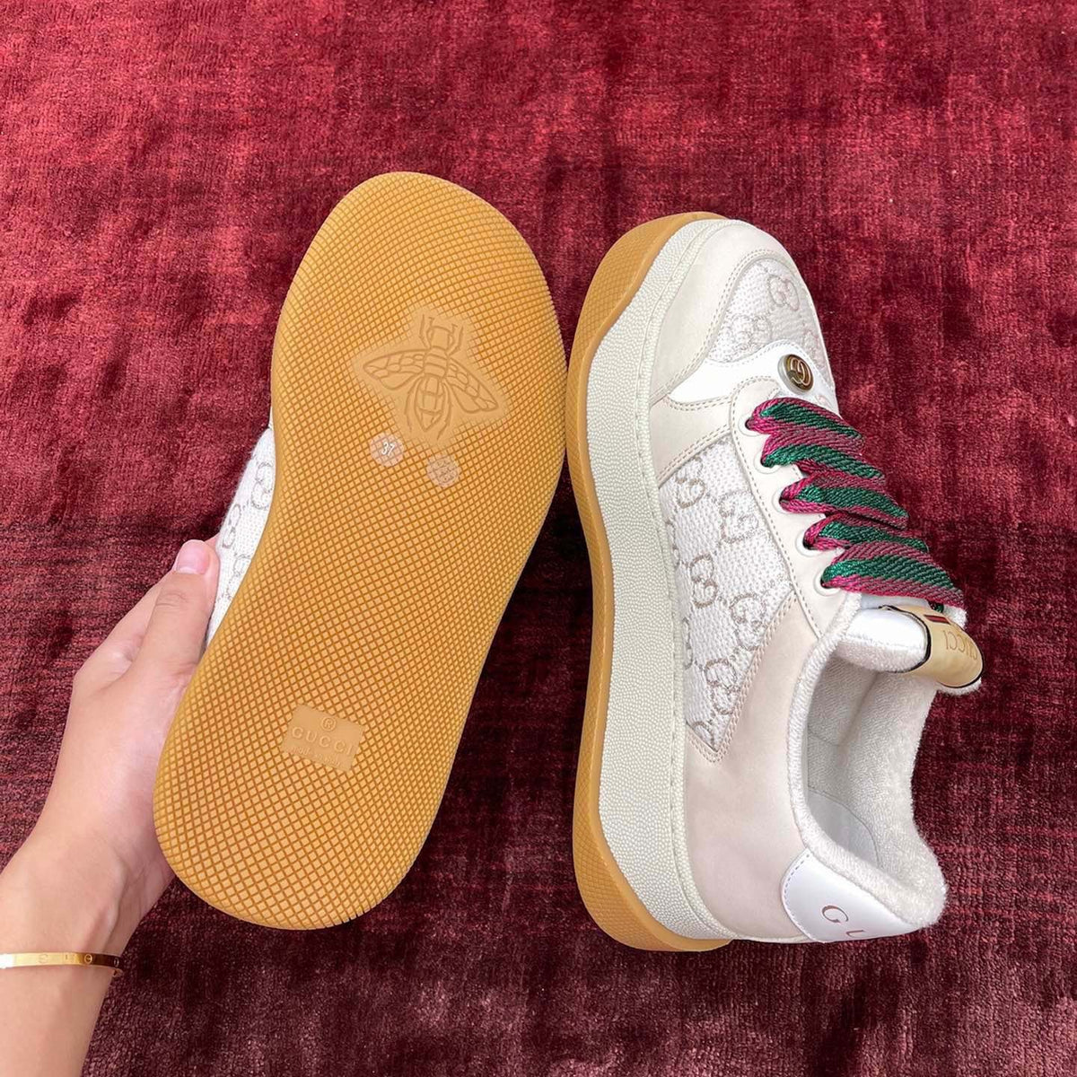 Gucci Shoes- Gucci Screener Leather Sneakers Luxury Lifestyle Designer Footwear